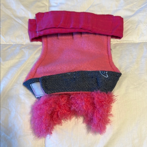 Stylish Denim Dog Vest with Pink Accents - Picture 2 of 10